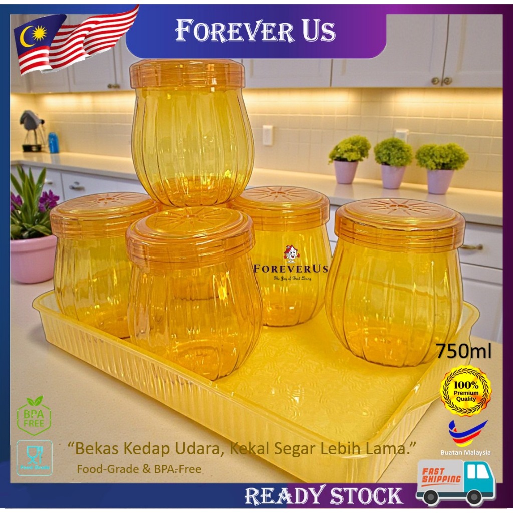 Bekas Kuih Raya Set / Cookies Container Set / Bekas Kuih Raya / Balang ...