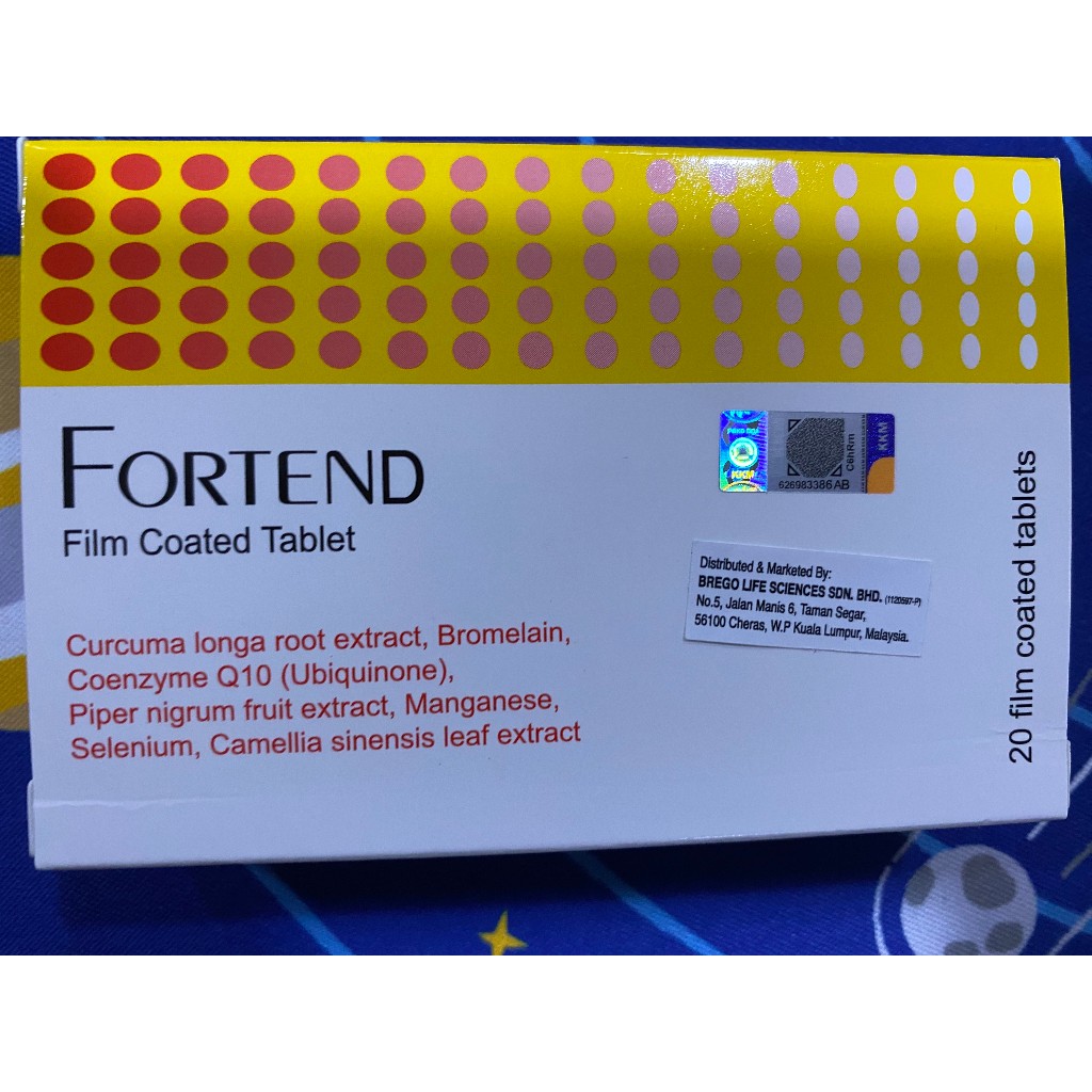 FORTEND TABLET 20 TABLETS 1 BOX (Tendinitis and Tendon injury) | Shopee ...