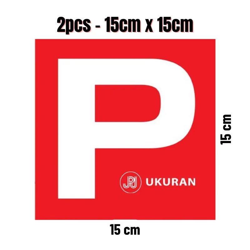 P Sticker For Car Use / =2pcs 15cm x15cm Outside | Shopee Malaysia