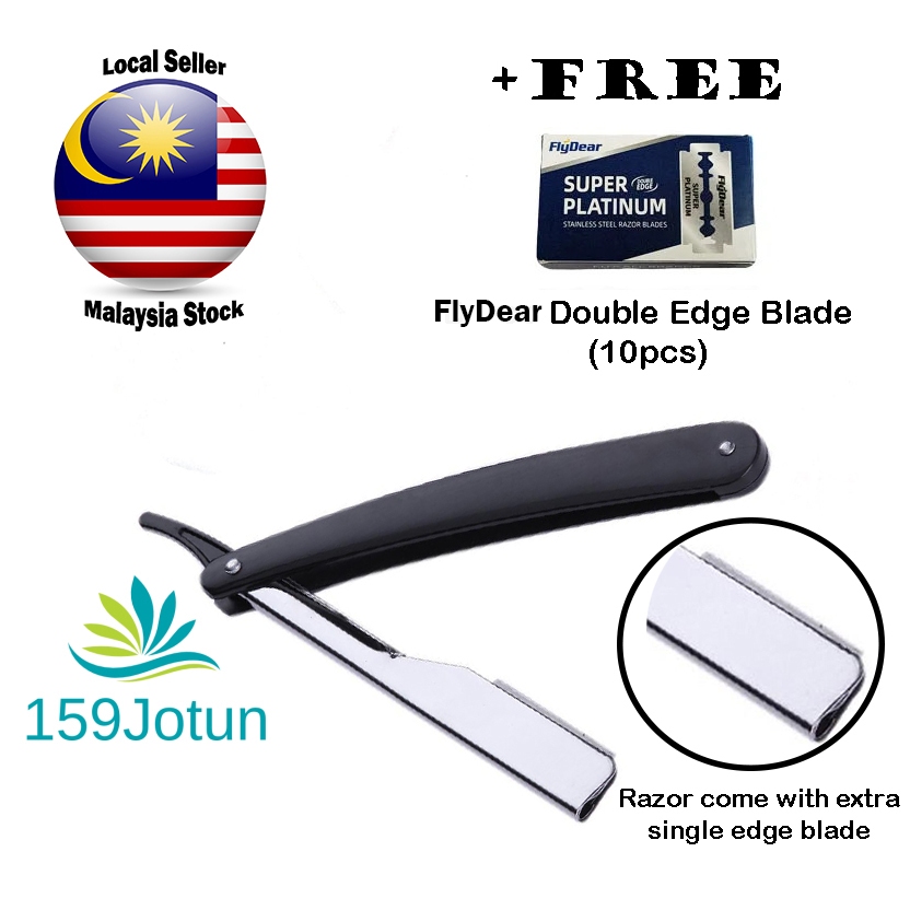 Men Folding Razor Straight Barber Edge Steel Shave Razor Folding ...