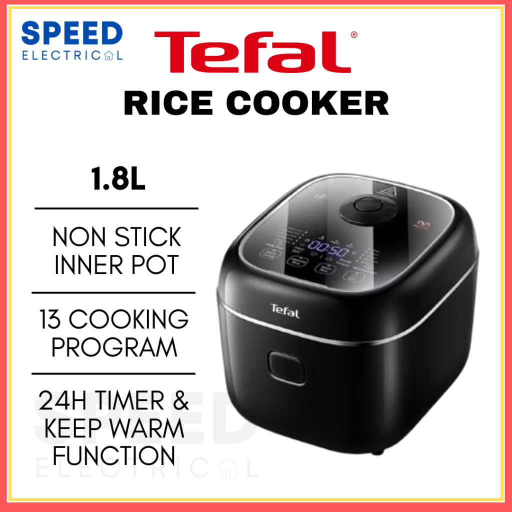 TEFAL RICE COOKER 1.8L RK7778 3D HEATING TECHNOLOGY 24H KEEP WARM 饭煲 ...