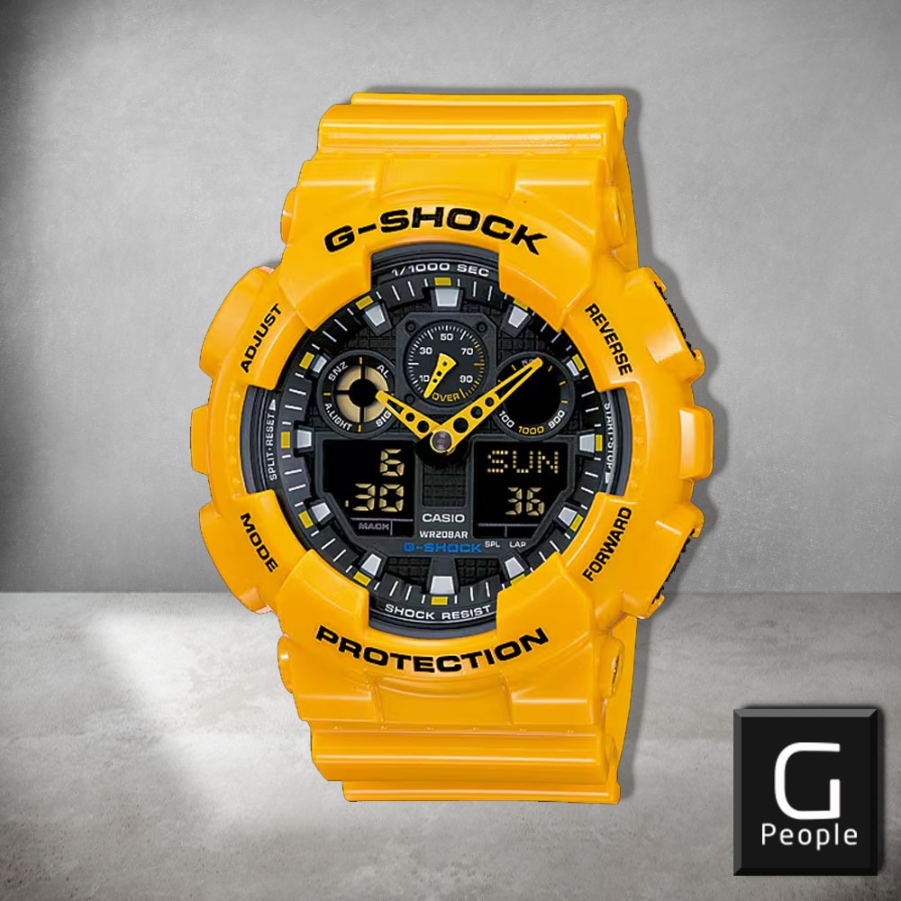 CASIO G-SHOCK GA-100A-9ADR/ GA-100A-9A/GA-100A ANALOG DIGITAL WATCH 100 ...