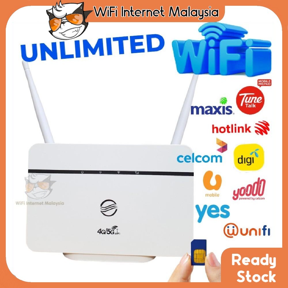 RS860 4G LTE WiFi 6 Modem MOD SIM Kad Unlimited Hotspot Router MOD ...