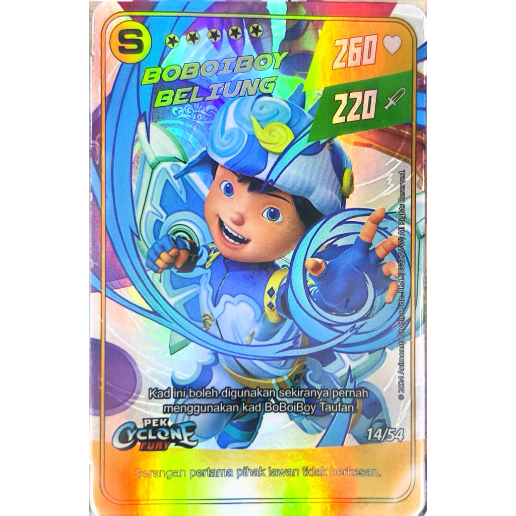 SINGLE PACK) CYCLONE FURY AR SR KAD BOBOIBOY BELIUNG MONSTA GALAXY
