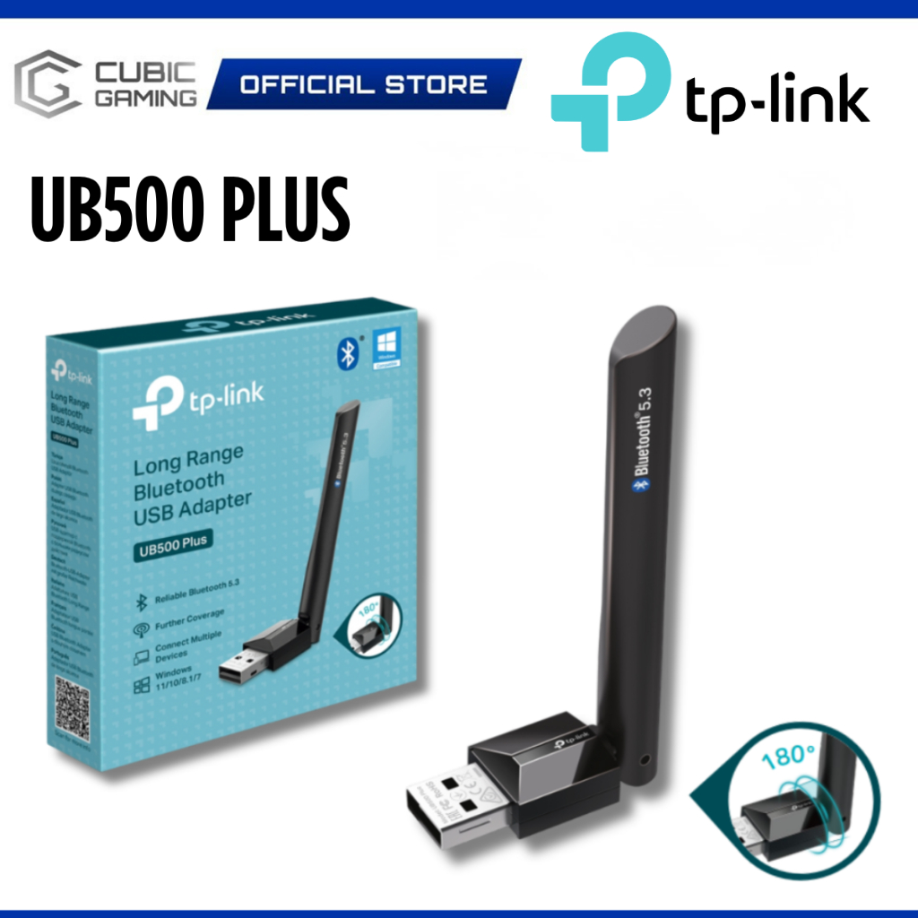 TP-LINK UB500 PLUS LONG RANGE BLUETOOTH 5.3 USB ADAPTER WITH ADJUSTABLE ...