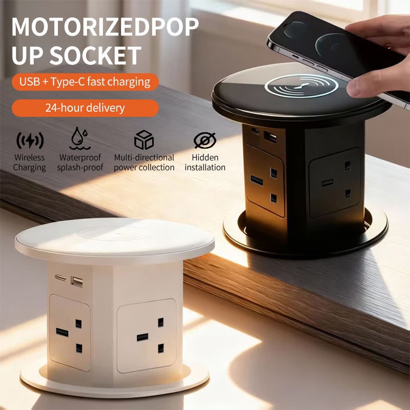 Retractable Lifting Socket Press To Lift Four Way Power For Kitchen ...