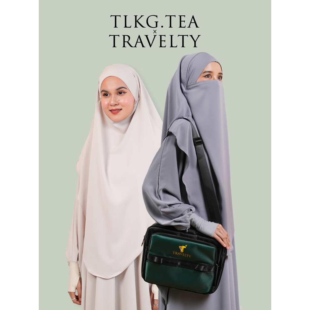 TLKG.TEA x Travelty | Butterfly Abaya + Khimar Set for Umrah & Hajj ...