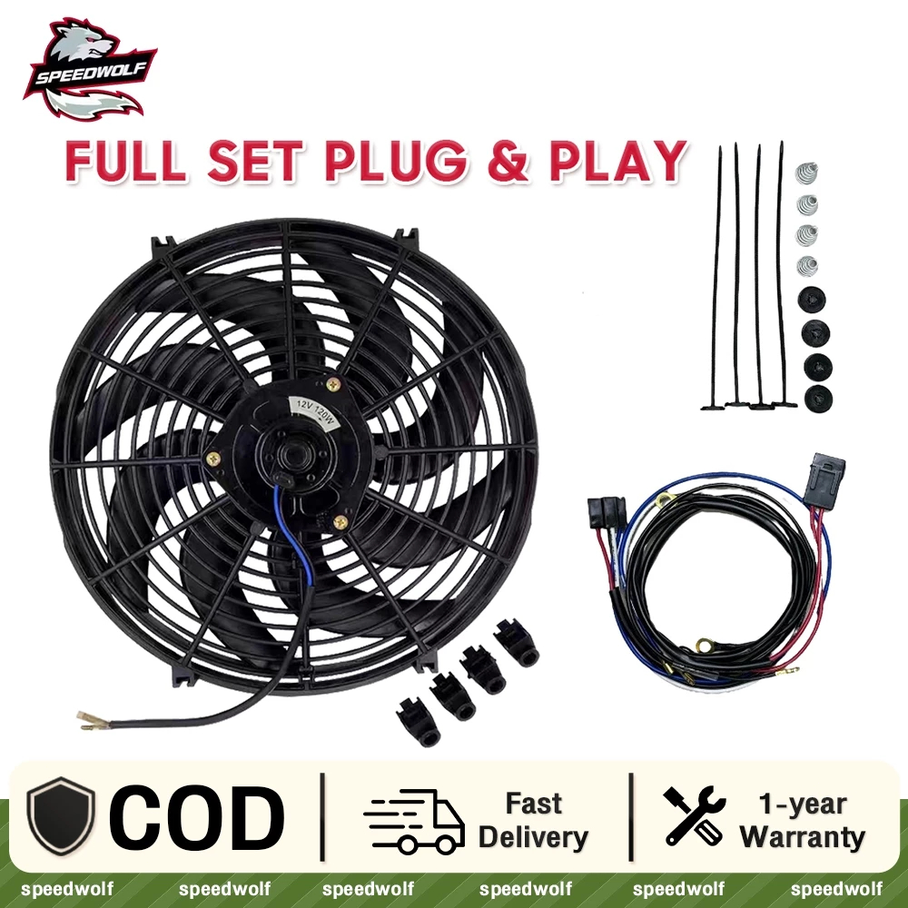 Universal Slim Radiator Fan 8