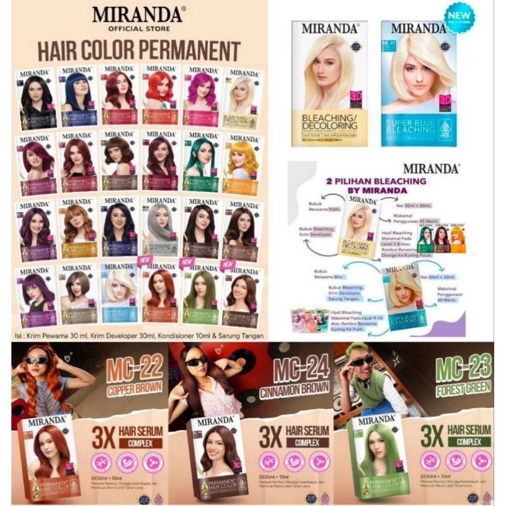 Miranda Hair Color All Varian Halal Hair Color | Shopee Malaysia