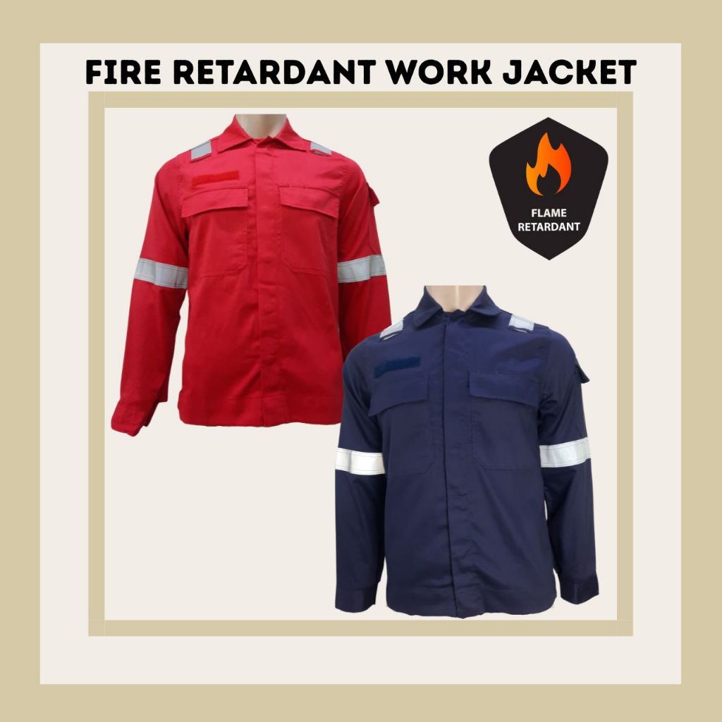 SAFETY JACKET FIRE RETARDANT. FLAME RETARDANT. FIRE RESISTANT. FLAME ...