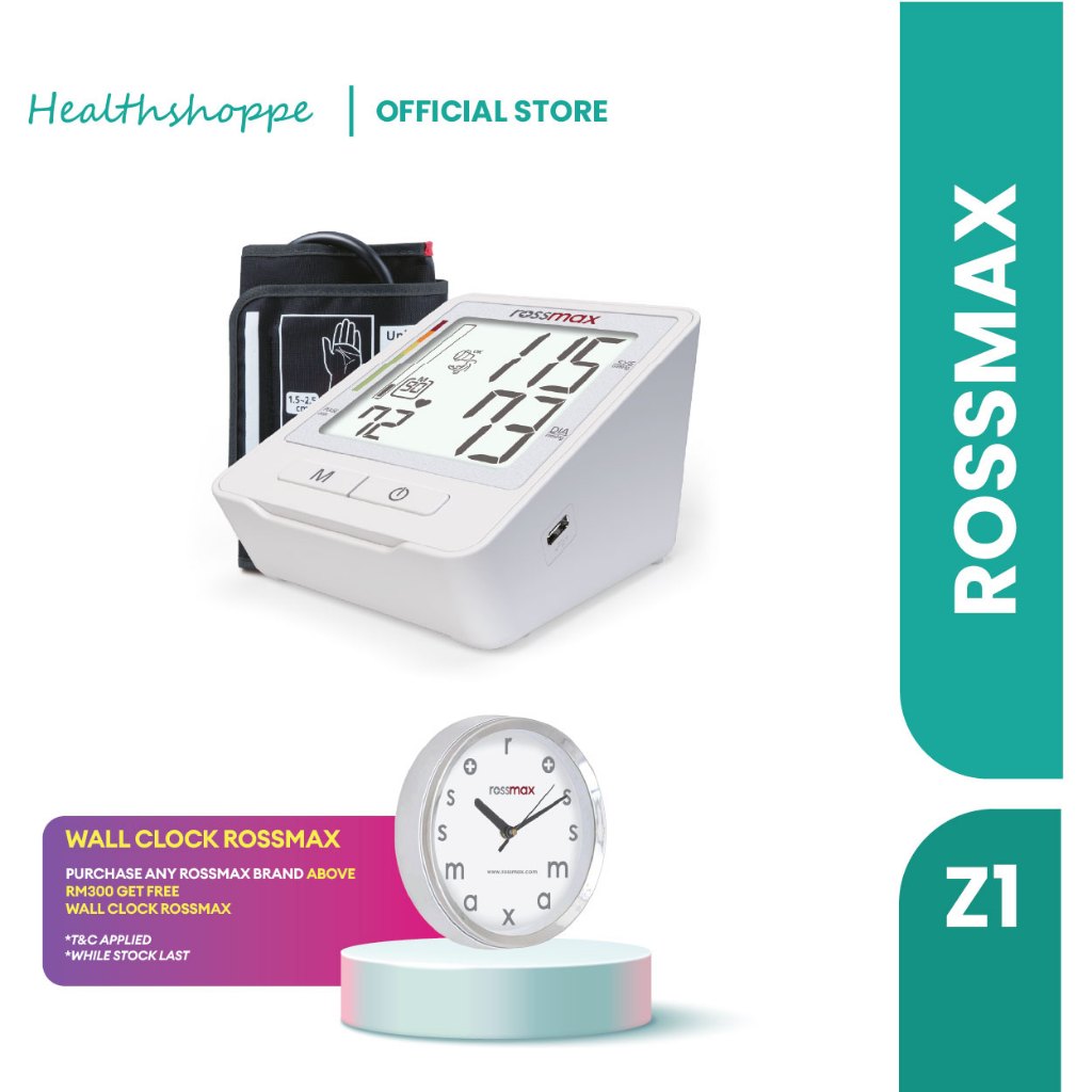 Rossmax Z1 Digital Blood Pressure Monitor – Accurate Upper Arm BP ...