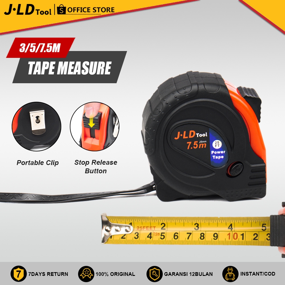 JLD Measuring Tape 3M/5M/7.5M Measuring Ruler Use Lock Tape Pita ...