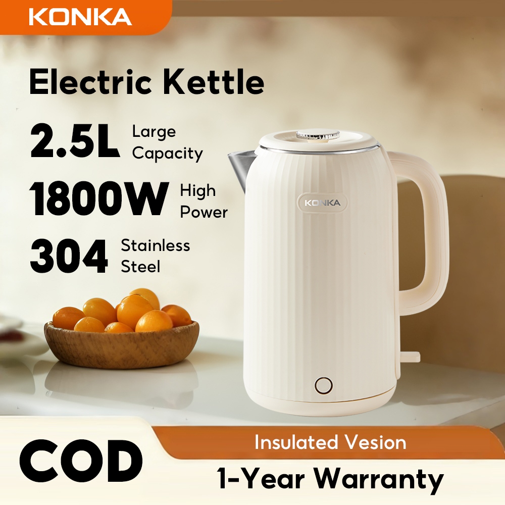 KONKA Electric Kettle 2.5L Water Jug Insulation Electric Thermo Pot 304 ...