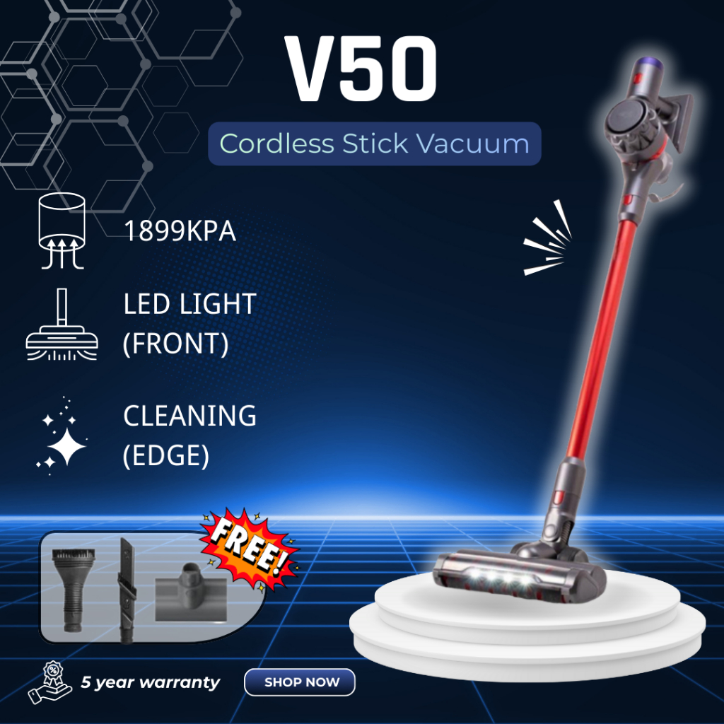 5 Years Warranty/Ready Stock New Version Cordless Vacuum Cleaner Use ...