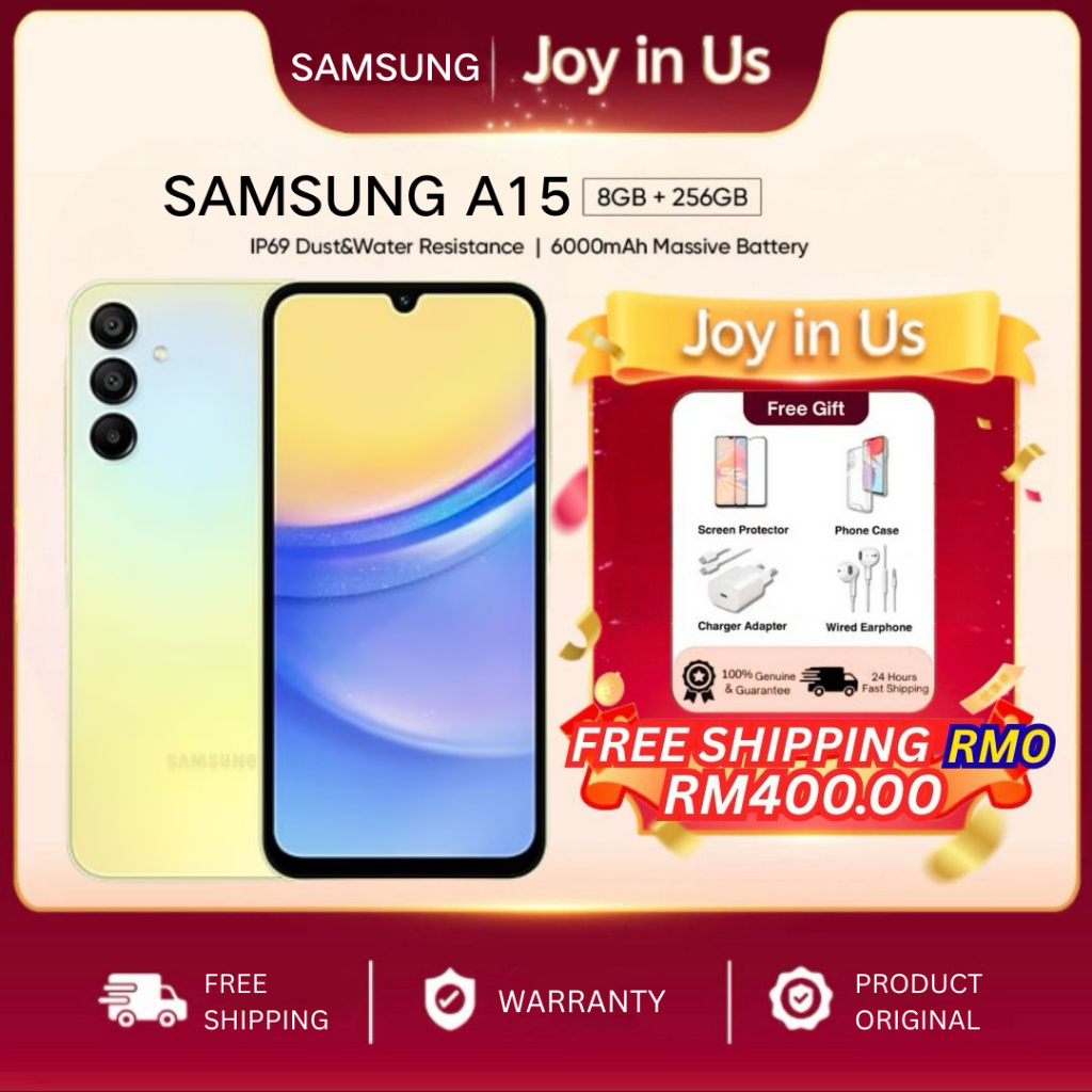 💥Special Offer💥 Samsung Galaxy A15 5G (8GB+256GB) | 6.5" 90Hz Display | 50MP Camera 25W Fast Charge| 1 Year Warranty