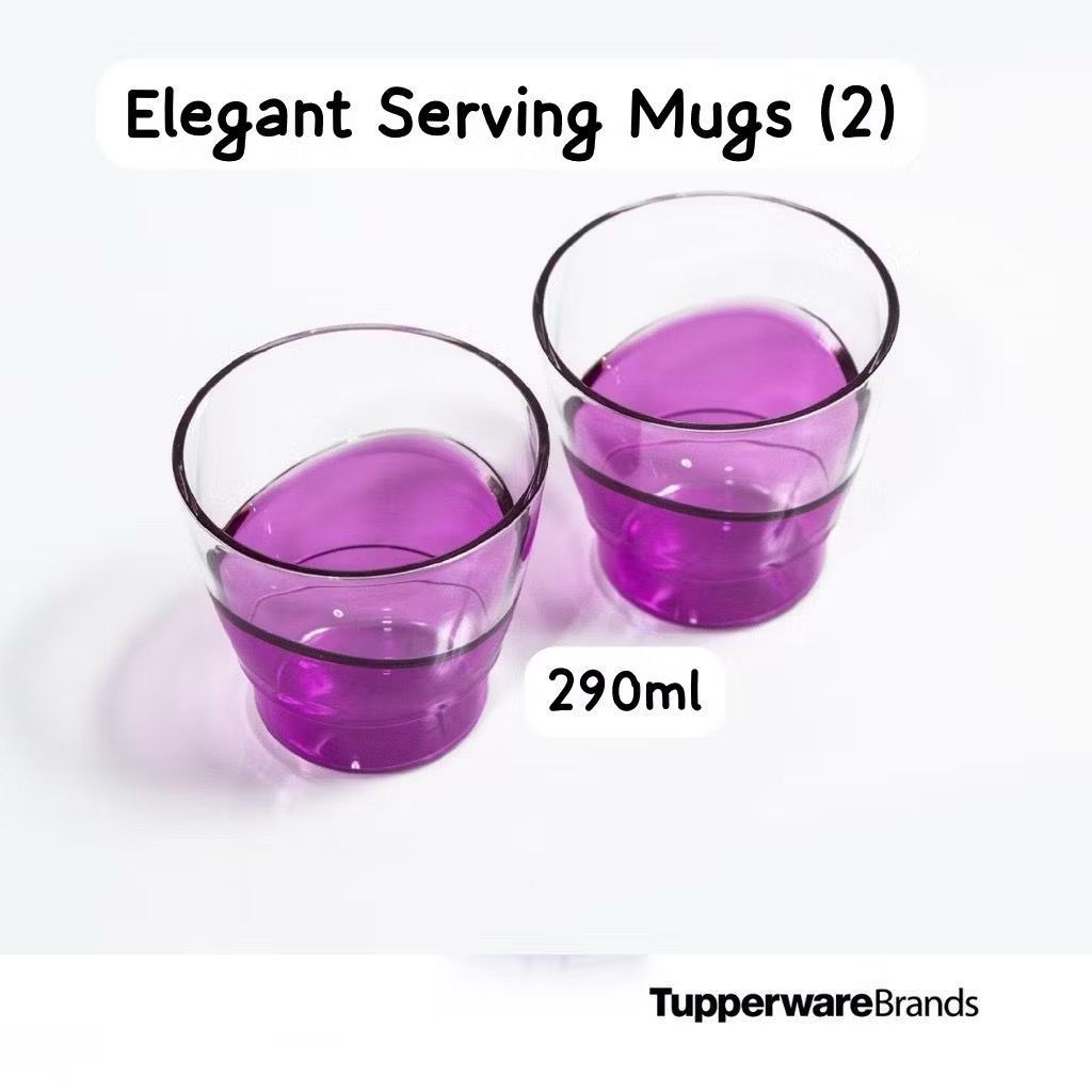 3'8938 Tupperware Elegancia Mug / tumbler 290ml / Eleganzia Mug/ Cawan ...