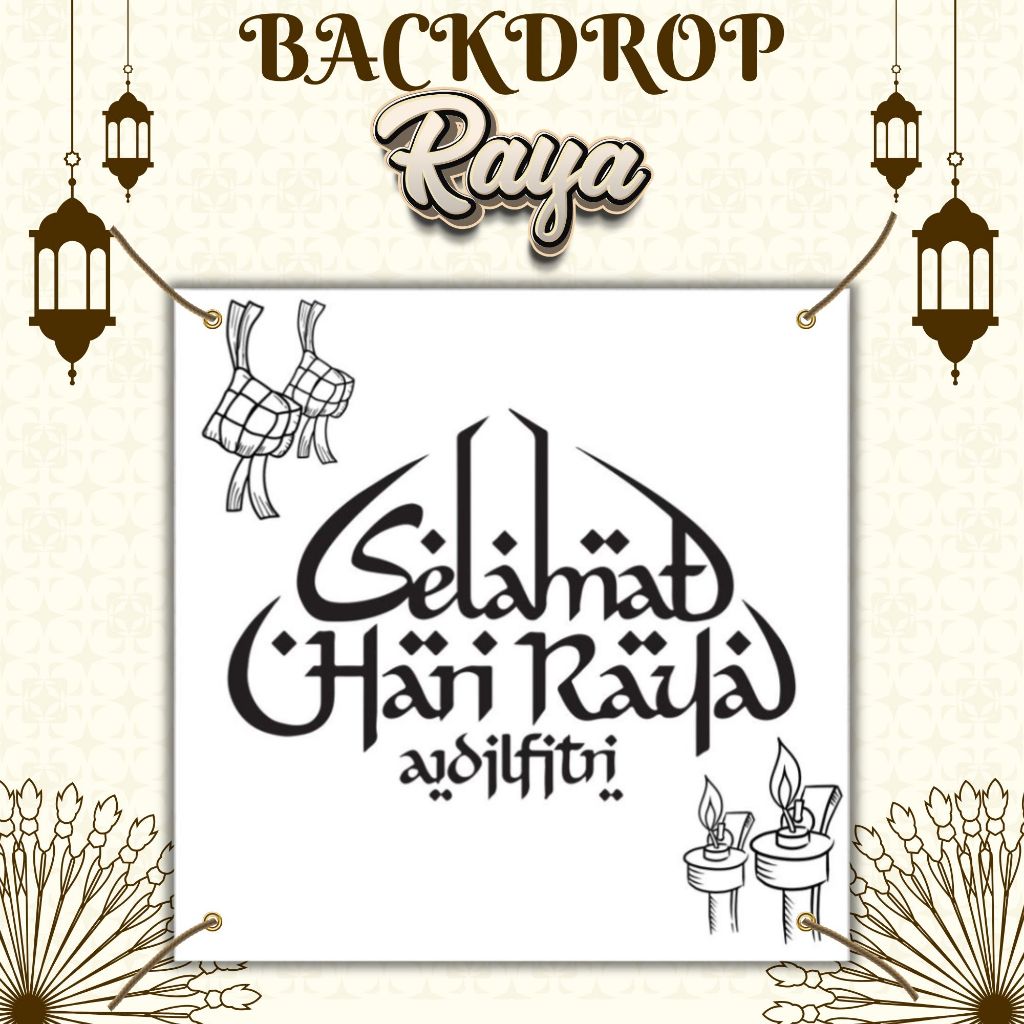 {PART 4} BACKDROP BANNER PHOTOBOOTH RAYA | BANNER DEKO | HOT SELLING ...