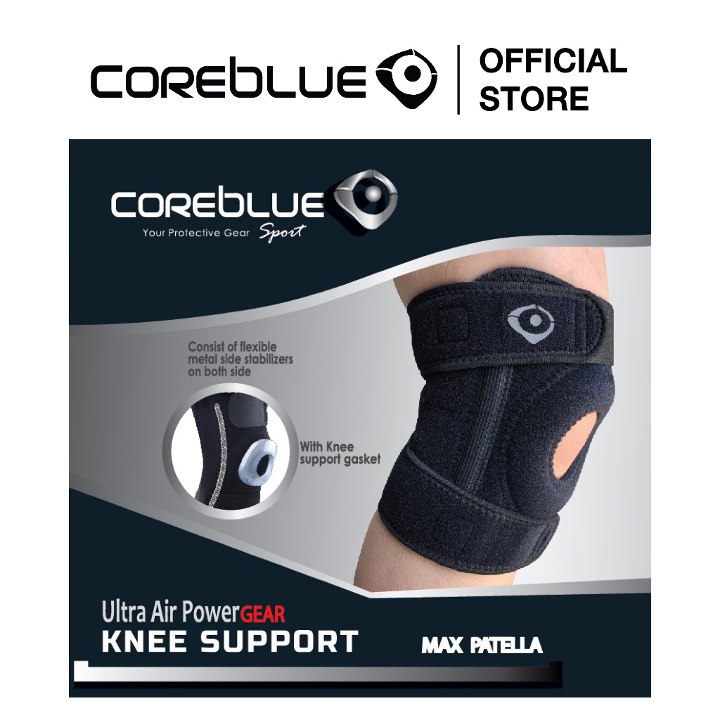Coreblue Knee Support Adjustable Open Patella Knee Guard Max Patella ...