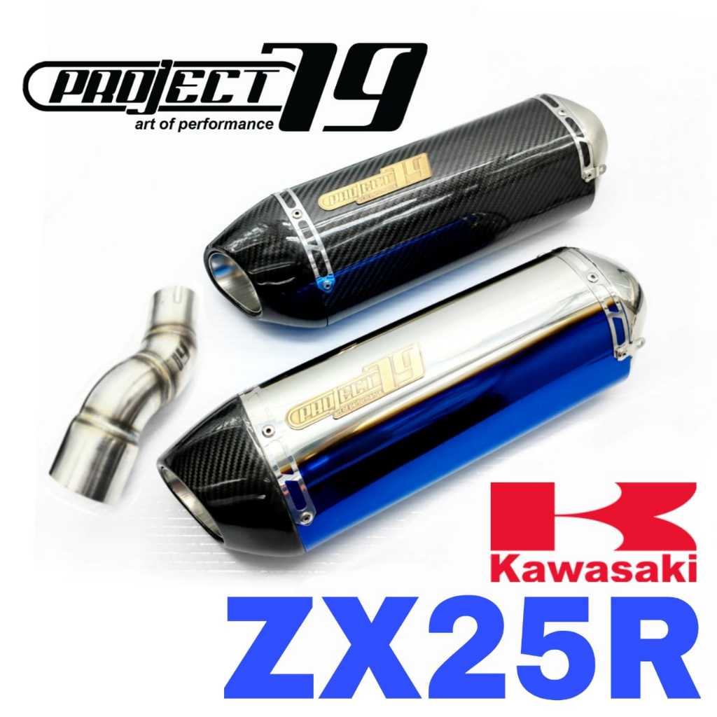 Project79 Exhaust Kawasaki ZX25R Ekzos Slip on Tabung Muffler Stainless ...