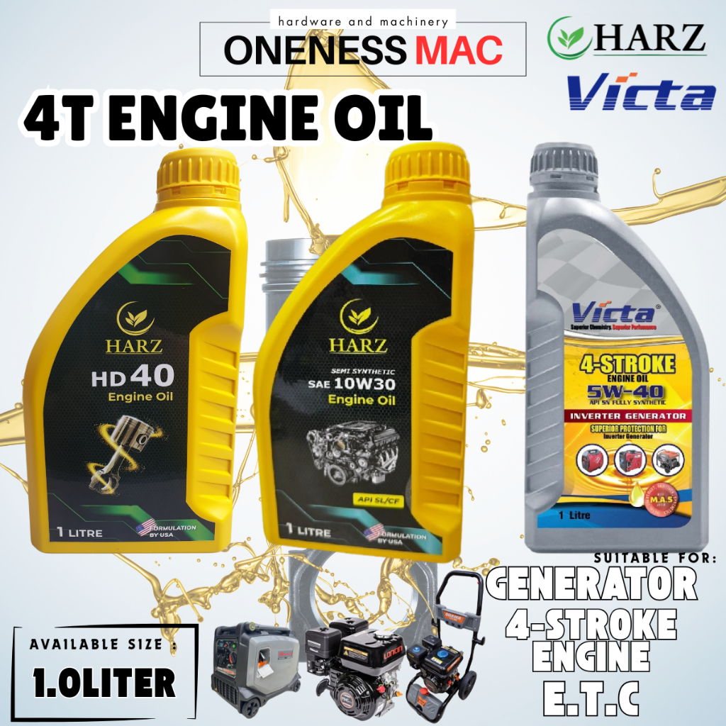 Victa / Harz Engine Oil 4-Stroke I High Performance HD40 / 5W40 ...