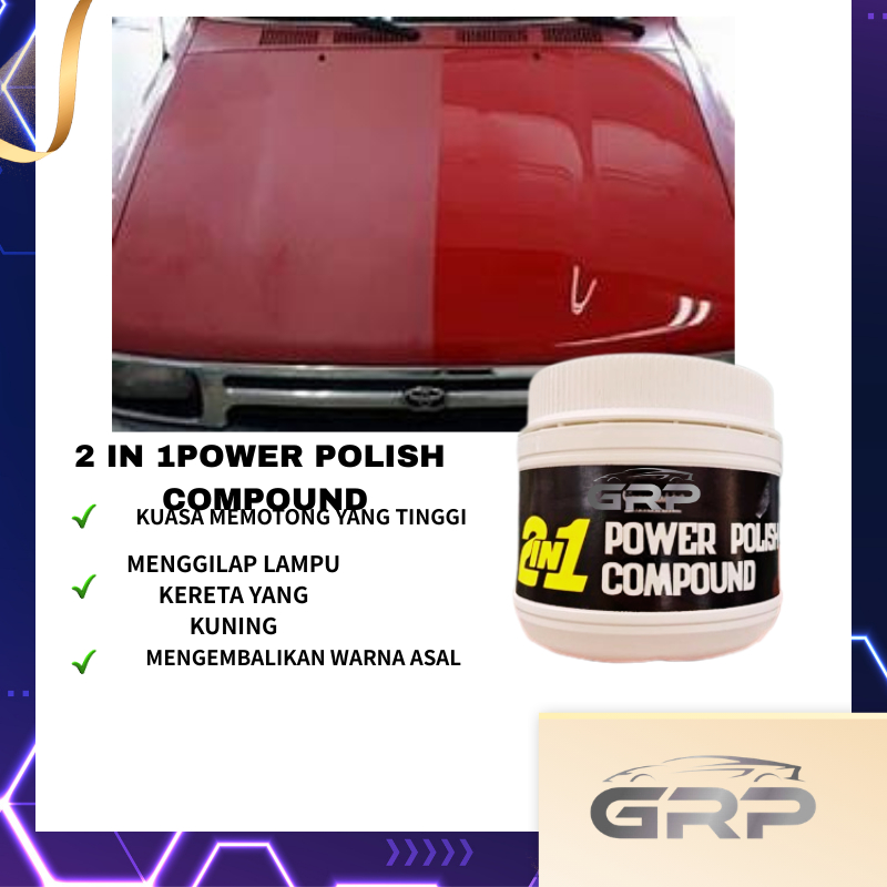 GR POWER COPOUNDpower polish 2 IN 1 | Shopee Malaysia
