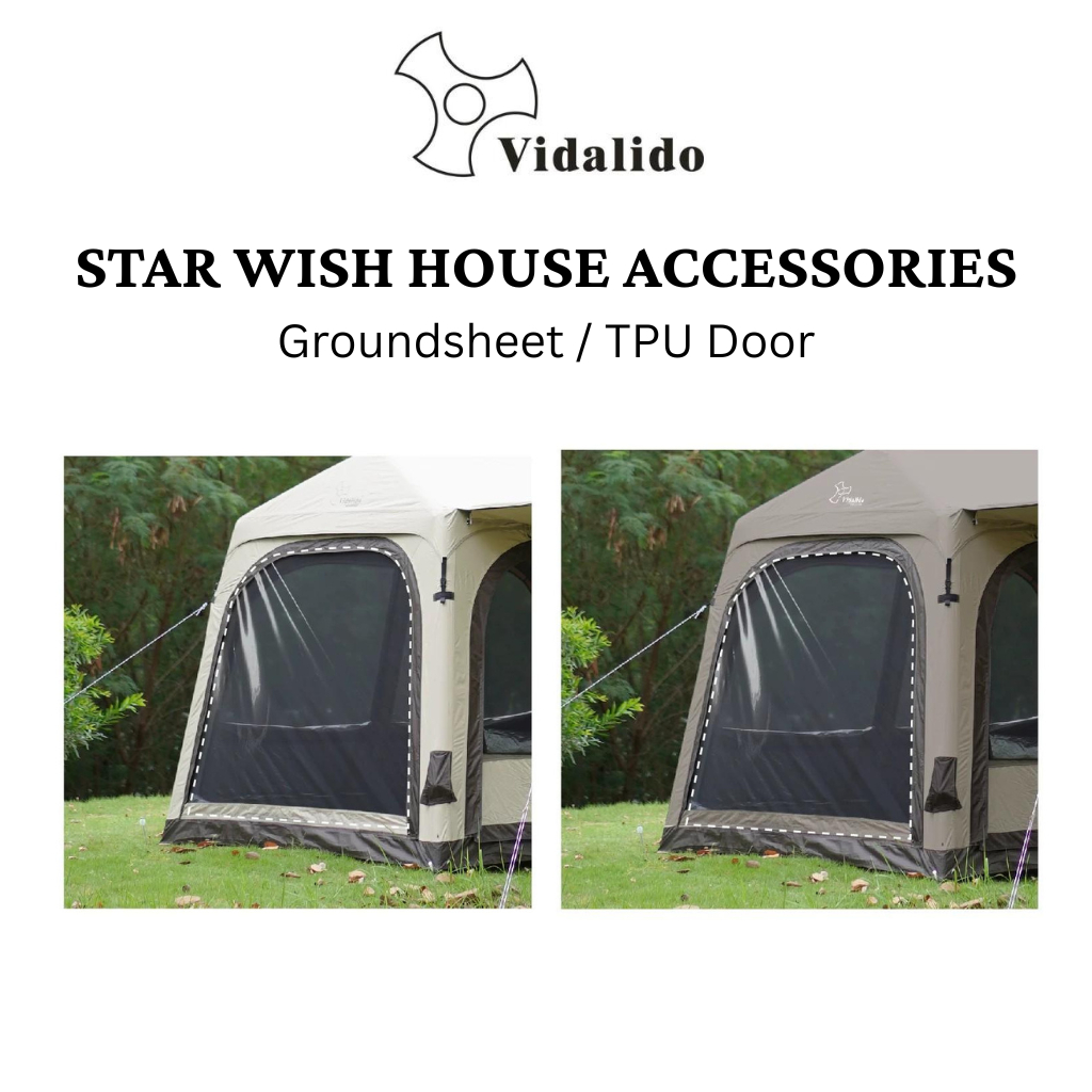 VIDALIDO Star Wish House Inflatable Air Tent Accessories Groundsheet ...