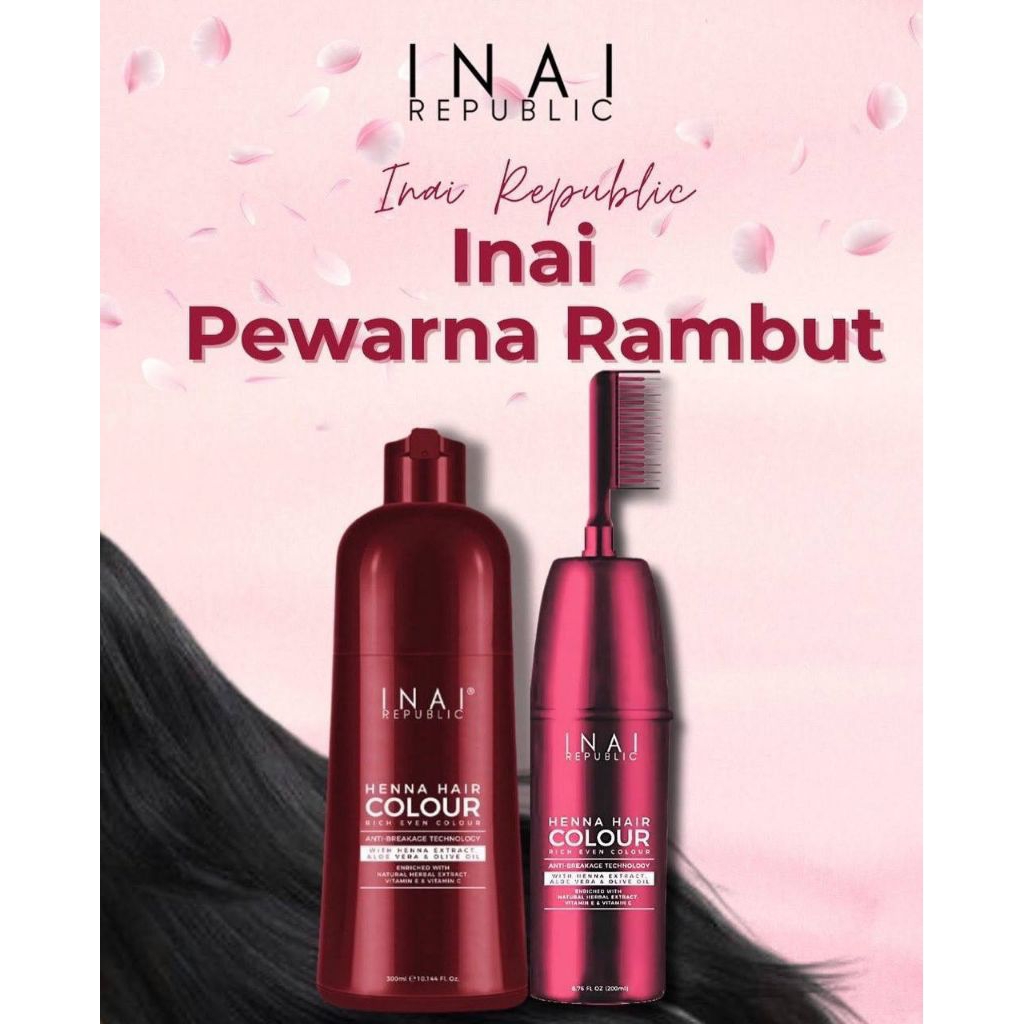 INAI PEWARNA RAMBUT HALAL - HENNA HAIR COLOUR 5 IN 1 INAI REPUBLIC (8 ...