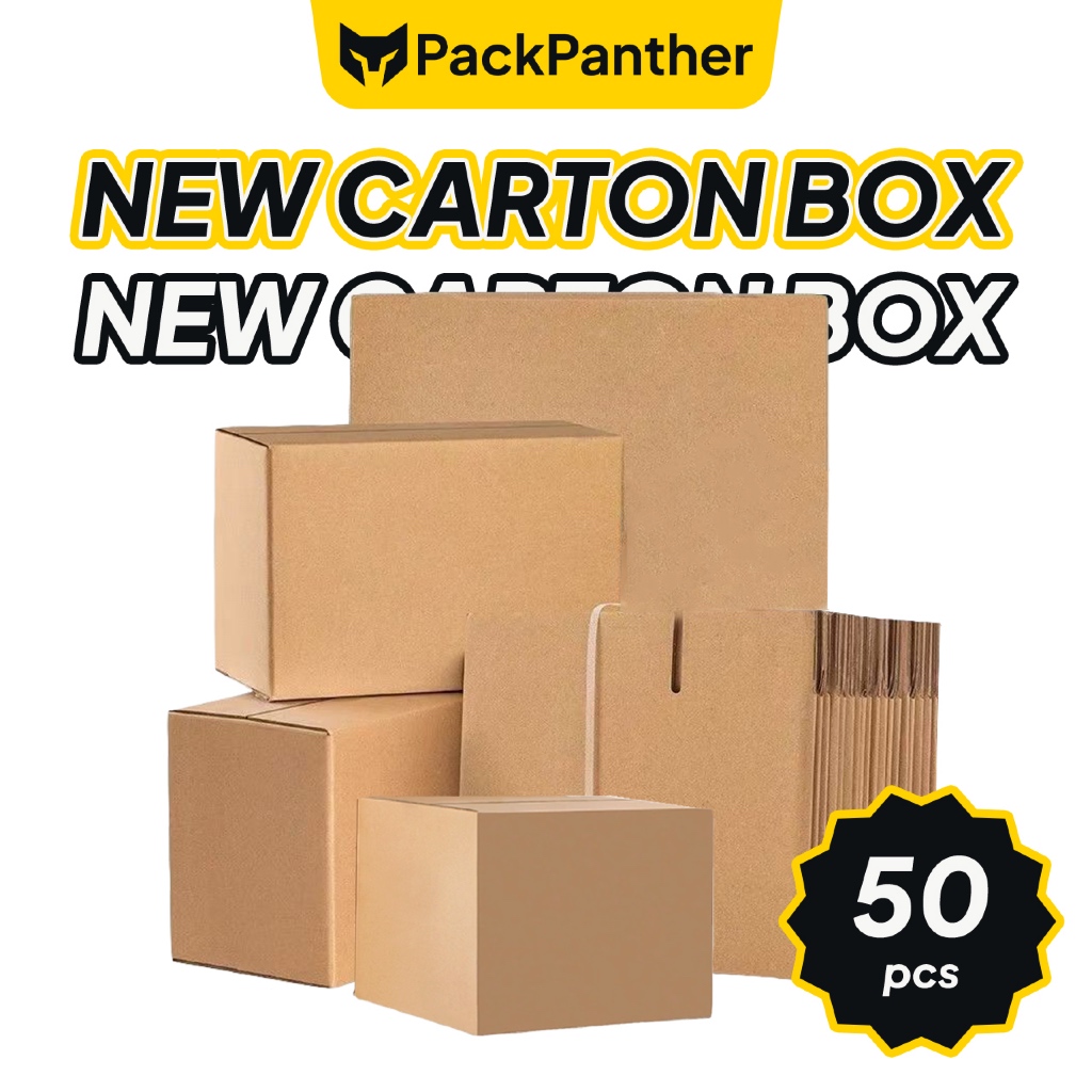 50pcs Heavy Duty Corrugated Carton Box Kotak Besar Pindah Rumah ...
