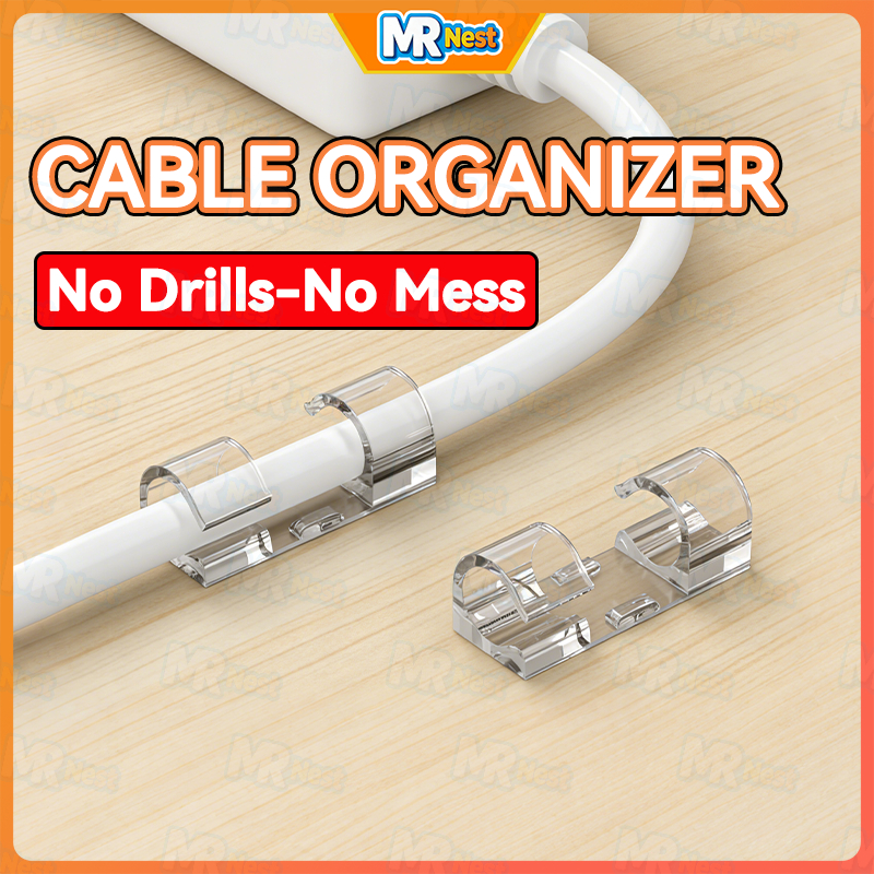 Cable Organizer Clips Cable Management Desktop & Workstation Wire ...