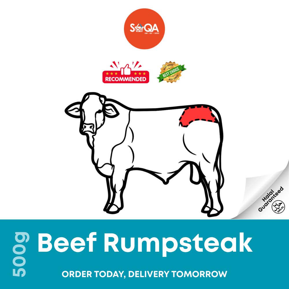[Klang Valley only] Beef Rump Steak 500g (Halal) | Shopee Malaysia