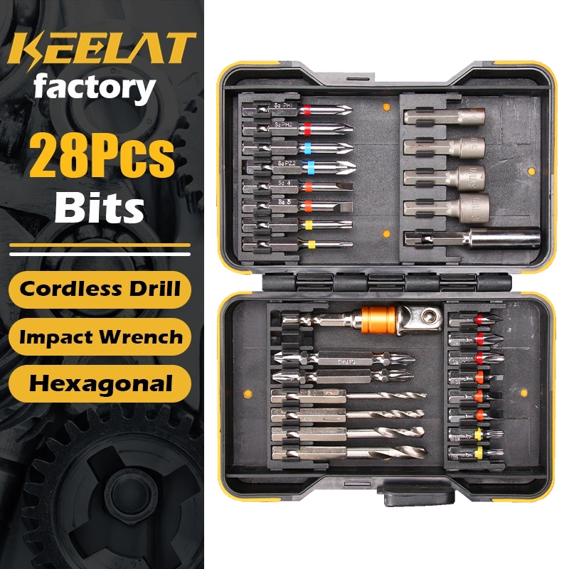 KEELAT 28/26pcs Precision Tools Bits Screwdriver Bits Set Hand Tools ...