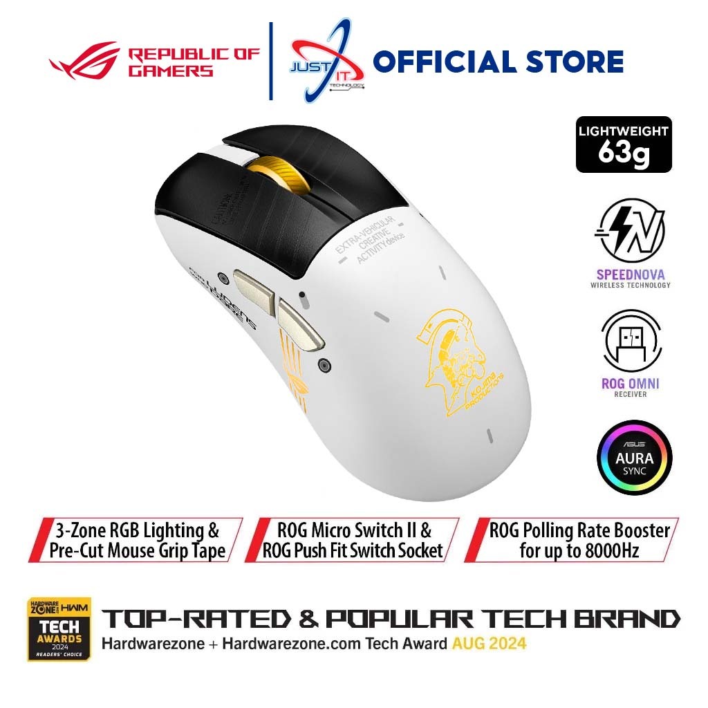 ASUS ROG KERIS II ORIGIN (P727) - KJP WIRELESS GAMING MOUSE KOJIMA ...