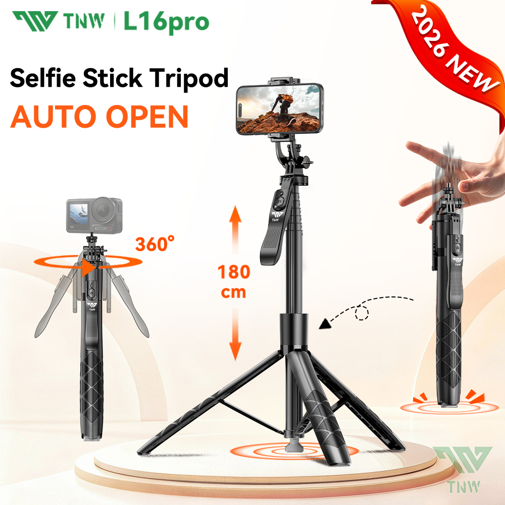 TNW L16PRO Selfie Stick Tripod Auto Open Mobile Phone Tripod Drop Stick ...