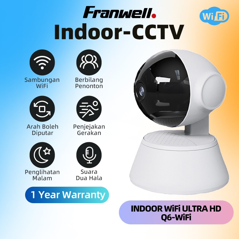 Franwell Q6 Pro 2MP Smart Security IP Cam 360° 3D Panoramic HD WiFi ...