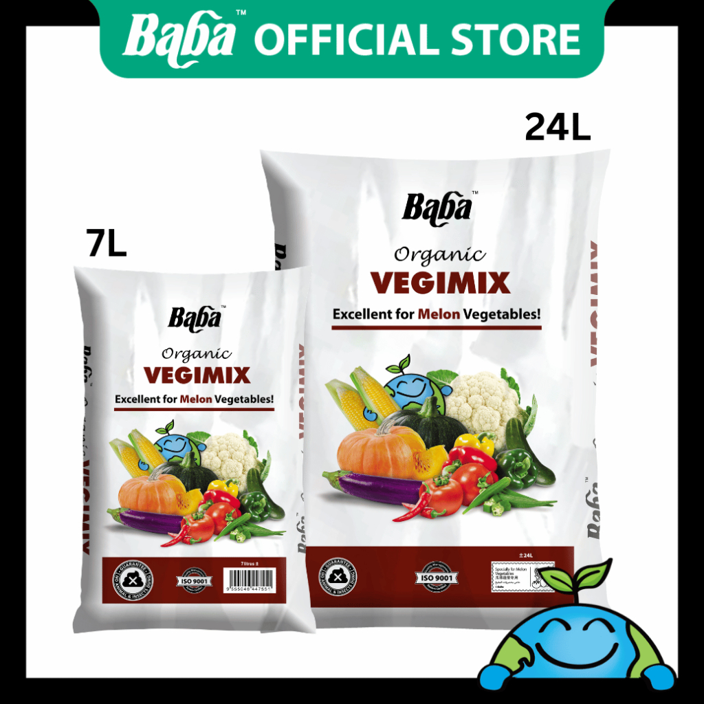 READY STOCK | Baba Organic Vegimix 7L / 24L | Soil Mix|Tanah Sayuran ...