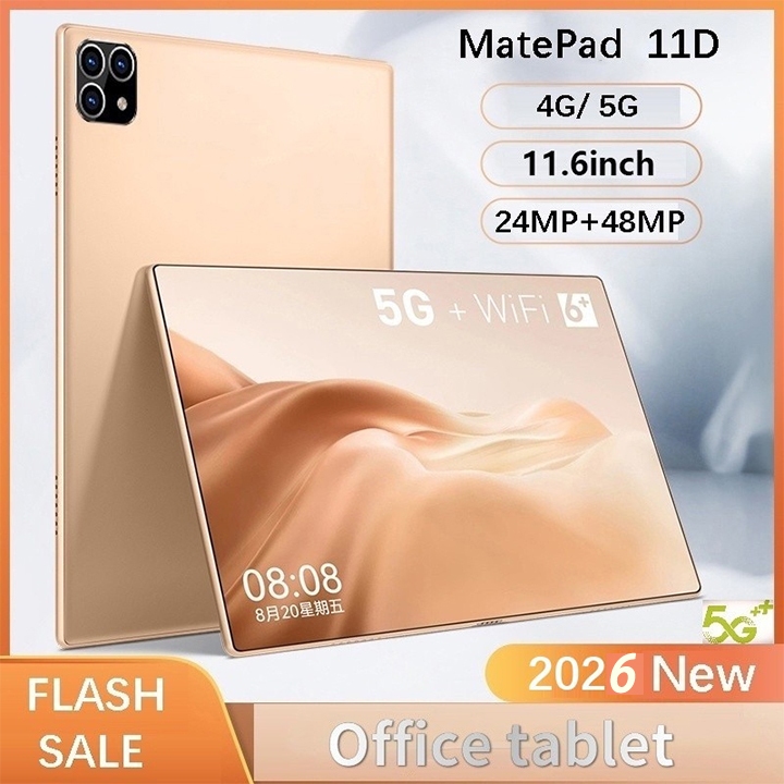 2026 Tablet Baru 16GB+512GB PC Skrin Besar Android 12 Kad SIM Dua WiFi ...