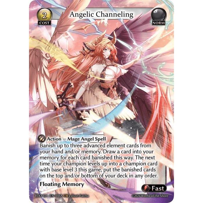その他 Angelic Channeling grand archive RDO UR Grand Archive TCG Angelic Channeling (044A) - Radiant Origins (RDO