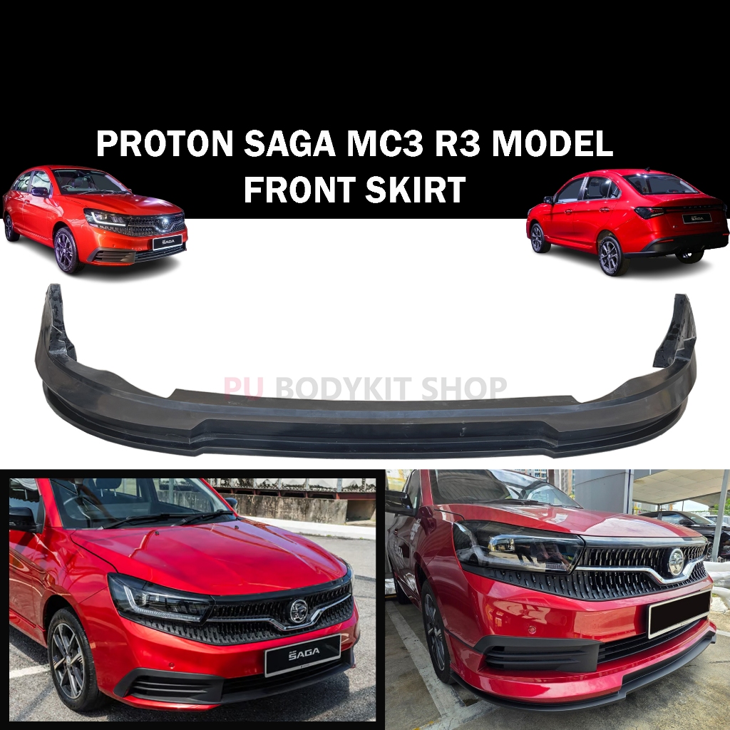 PROTON SAGA MC3 2026 R-3 R3 MODEL FULL SET BODYKIT FRONT SKIRT ,SIDE ...