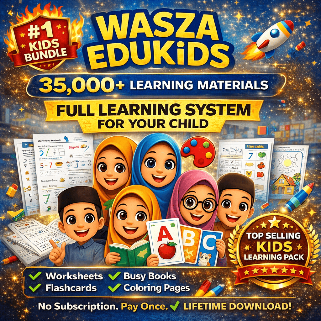 Wasza Edukids Mega Bundle 35,000+ Worksheets | Busy Books | Flashcards ...