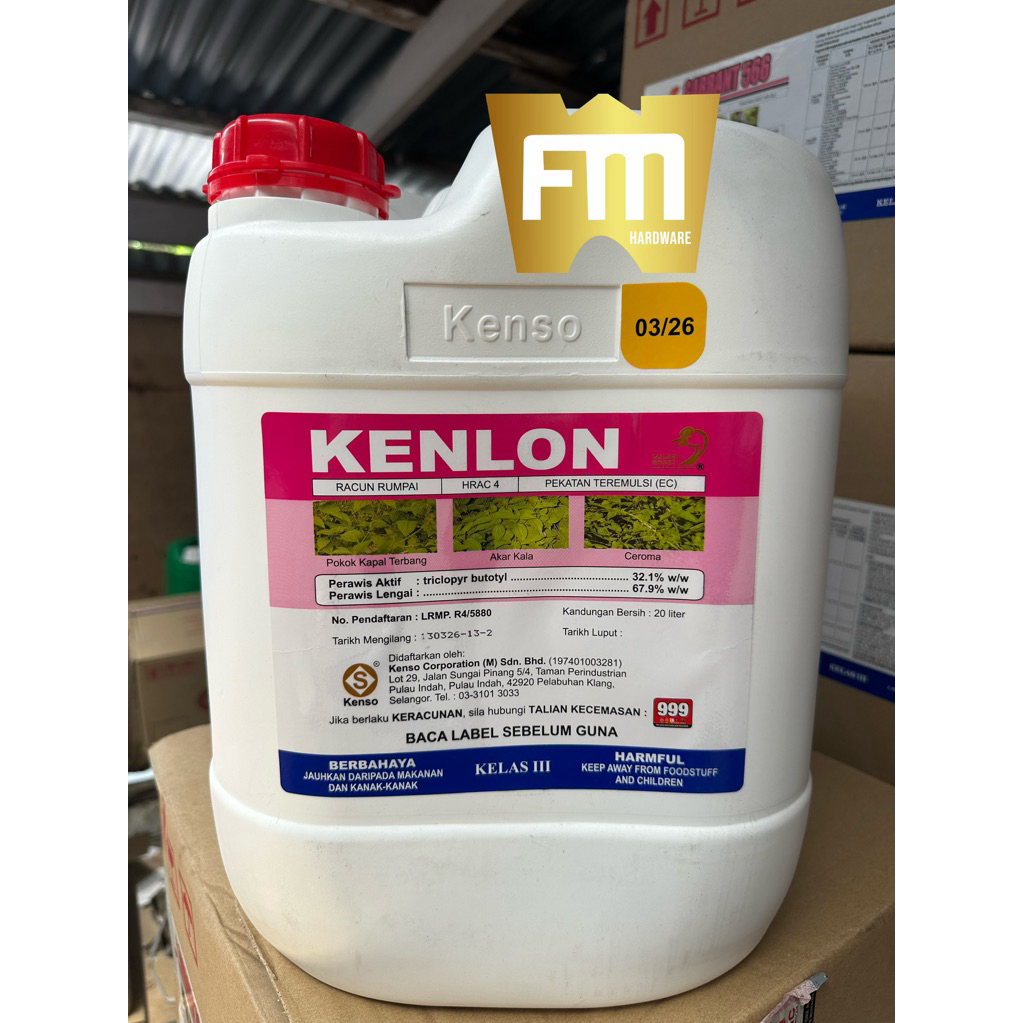 Kenlon 20L 32.1% 100% ORI Racun Rumput Rumpai Herbicide | Shopee Malaysia
