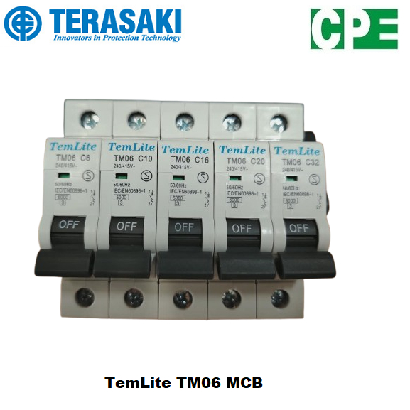 Terasaki TemLite TM06 6A 10A 16A 20A 32A 1P Miniature Circuit Breakers ...