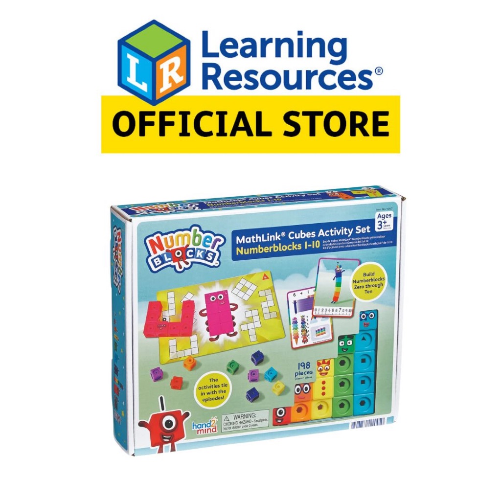 Learning Resources MathLink Cubes Numberblocks 1-10 Activity Set by ...