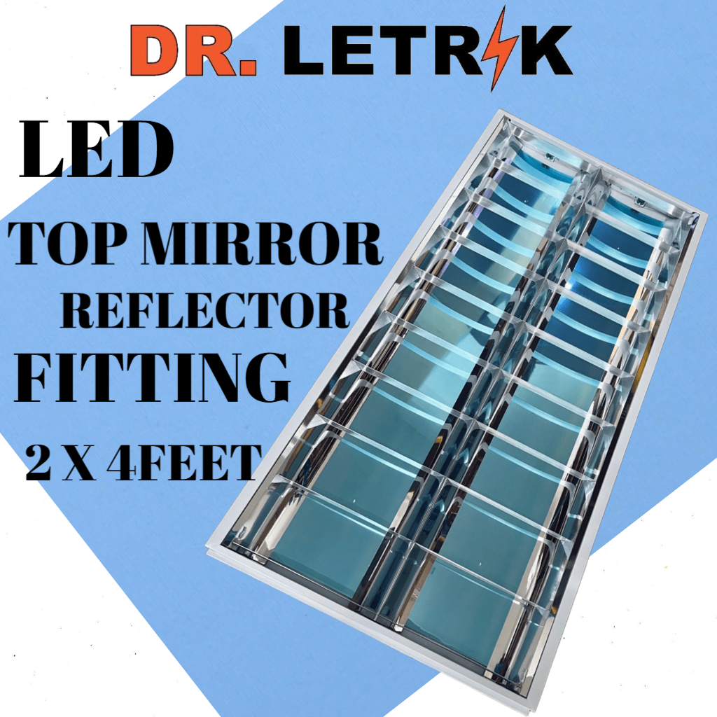 2X4 ft LED Top Mirror Reflector Ceiling Down Light Troffer Office ...