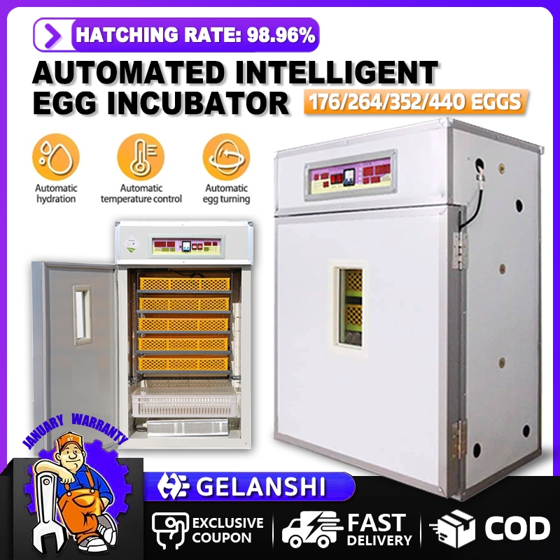 176/400 Egg Automatic Incubator Commercial Fully Automatic Intelligent ...