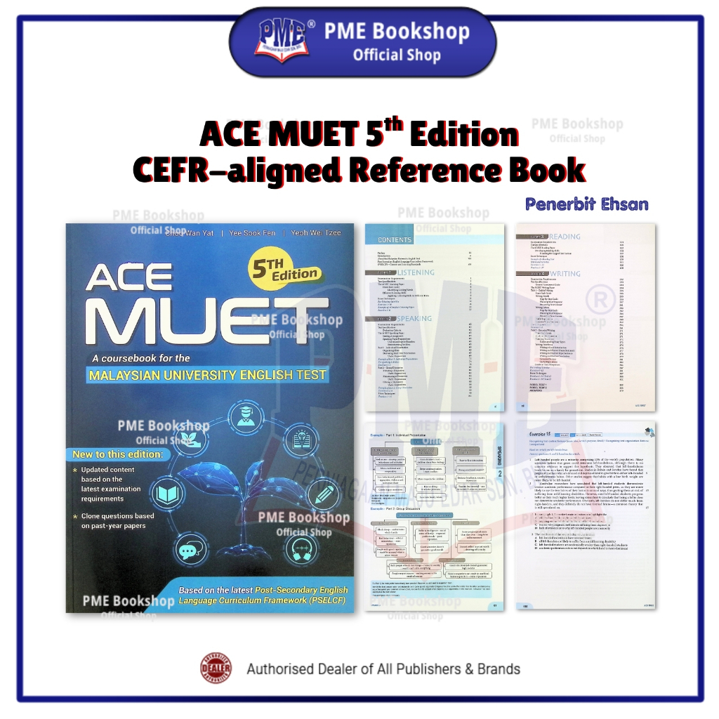 【PME Bookshop】 (2026) Penerbit Ehsan: ACE MUET 5th Edition - CEFR ...