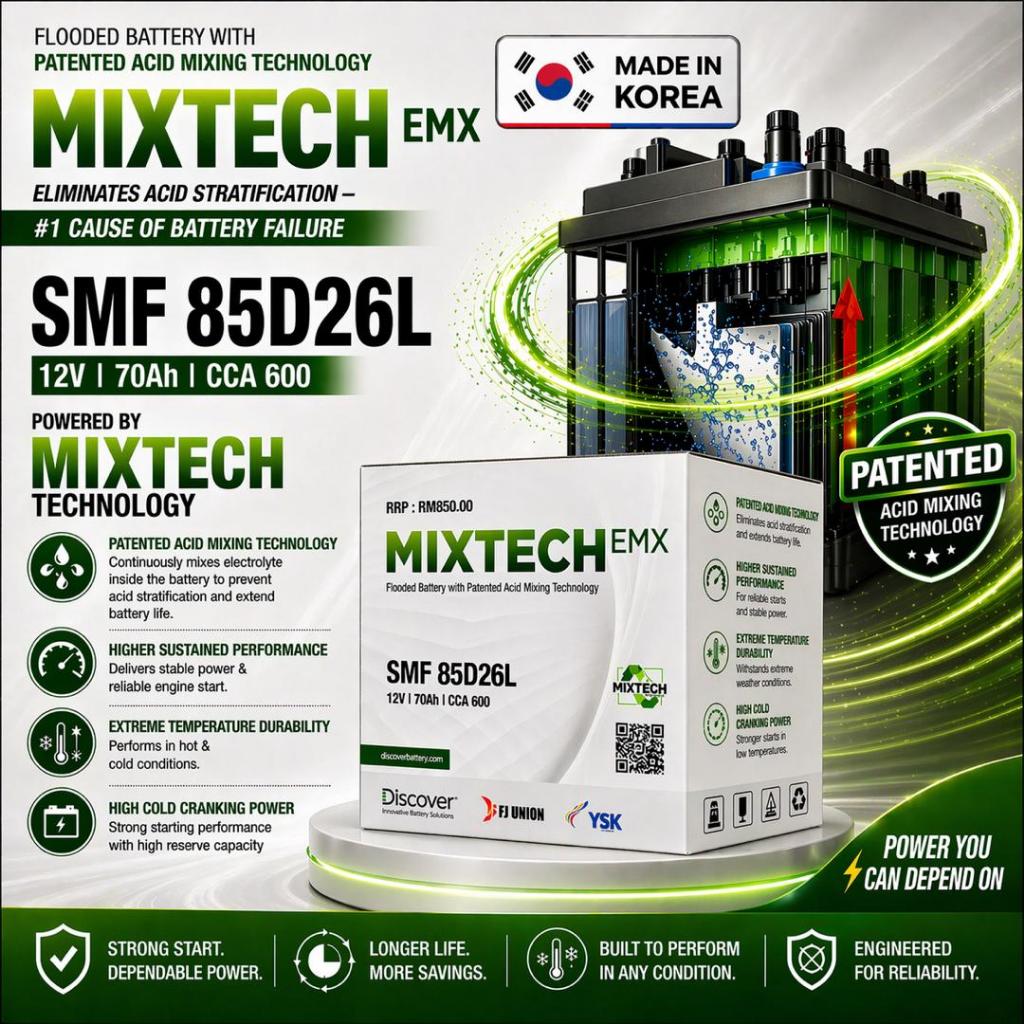 [MADE IN KOREA] DISCOVER MIXTECH 85D26L 85D26R NS70 NS70L CAR BATTERY M ...