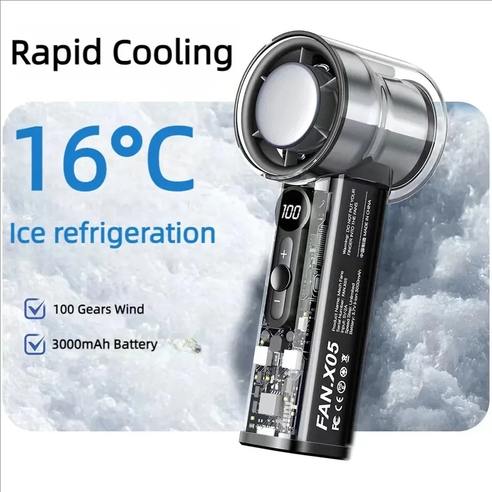 Local Depot X05 Handheld Fan With 100-Level Refrigeration Cooling And ...