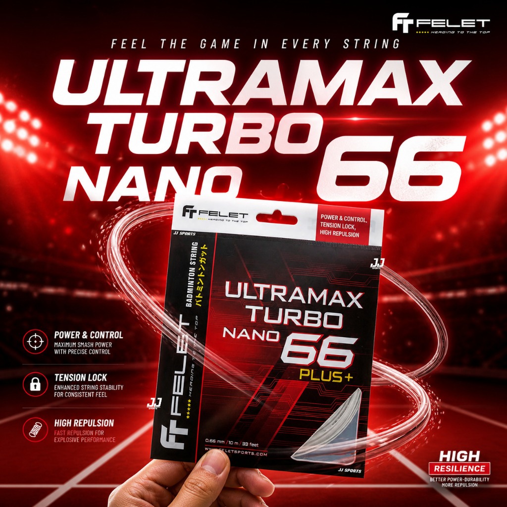 FELET ULTRAMAX TURBO NANO 66 ORIGINAL BADMINTON STRING | Shopee Malaysia