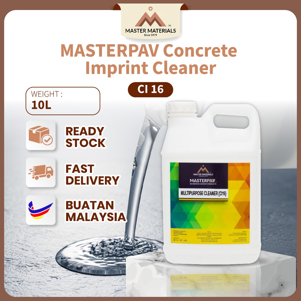 MASTERPAV Concrete Imprint Cleaner CI 16 (10L) | Shopee Malaysia