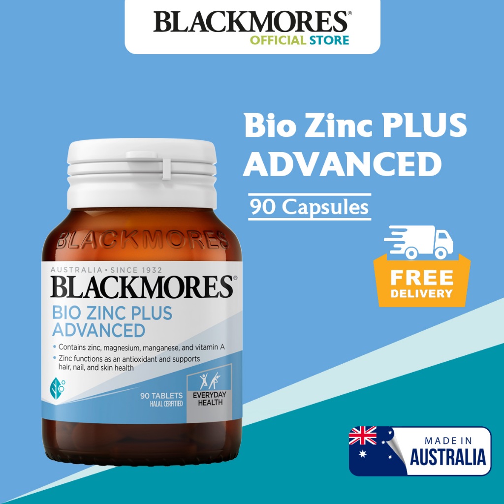 Blackmores Bio Zinc Plus Advanced 90s - Nail, Hair & Skin (Min 6 Months ...
